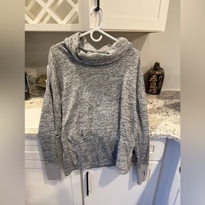 Athleta Heather Gray Cowl Neck Sweater